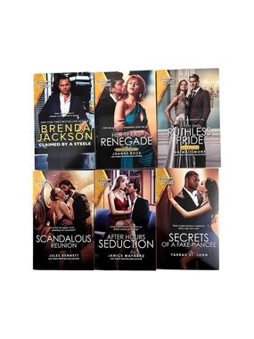 6 NWT Harlequin Desire Paperback Romance Novels